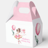 Dreamy Ballerina Flight Birthday Party Geschenkschachtel (Rückseite)