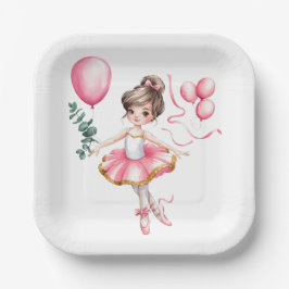 Dreamy Ballerina Flight Birthday Party Pappteller