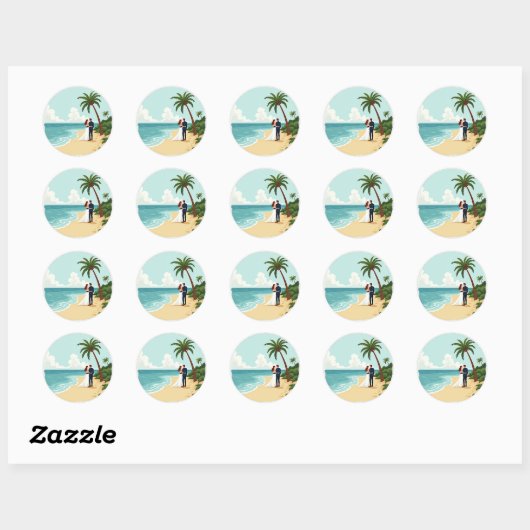 Dreamy Beach Bliss Sticker (Blatt)
