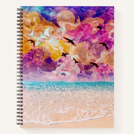Dreamy Beach Notebook Notizblock (Vorderseite)