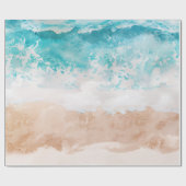 Dreamy Beach Waves Geschenkpapier (Flach)