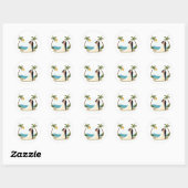Dreamy Beach Wedding Sticker (Blatt)