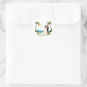 Dreamy Beach Wedding Sticker (Tasche)