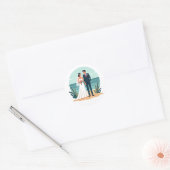 Dreamy Beach Wedding Sticker (Umschlag)
