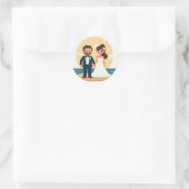 Dreamy Beach Wedding Sticker (Tasche)