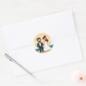 Dreamy Beach Wedding Sticker (Umschlag)