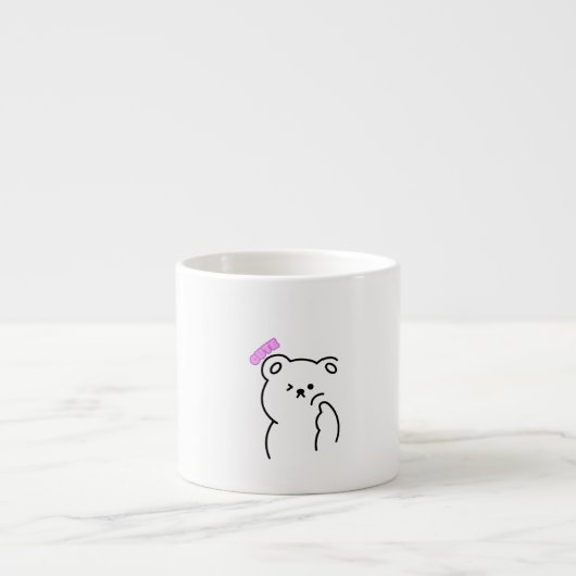 Dreamy Bear Design Cup Espressotasse (Vorderseite)