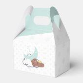 Dreamy Bear on Cloud Baby Shower Vielen Dank Geschenkschachtel (Rückseite)