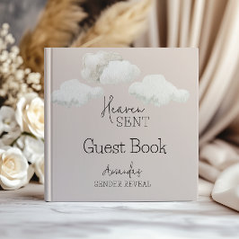 Dreamy Beige Clouds Himmel Gesendete Gender-Offenb Gästebuch