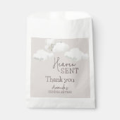 Dreamy Beige neutrale Himmelsmeldung über Geschlec Geschenktütchen (Vorderseite)