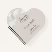 Dreamy Beige neutrale Himmelsmeldung über Geschlec Notizblock (Vorderseite)