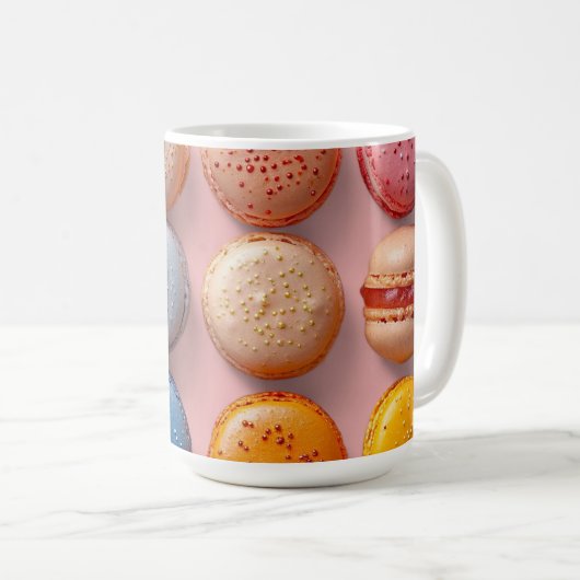 Dreamy Bites: Macarons Kaffee-Tasse Kaffeetasse (VorderseiteRechts)