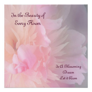Dreamy Blooming Floral Poster