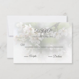 Dreamy Blossoms 2 RSVP-Karte RSVP Karte