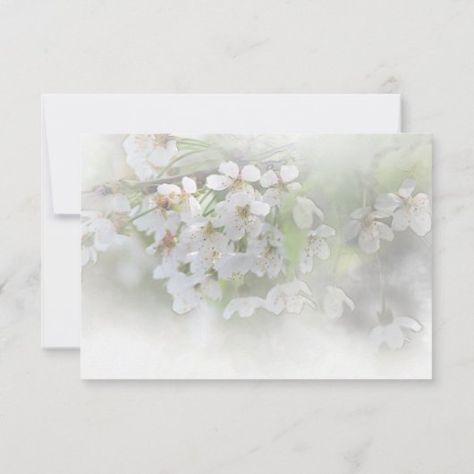 Dreamy Blossoms RSVP Card (Rückseite)