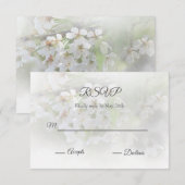 Dreamy Blossoms RSVP Card Karte (Vorne/Hinten)