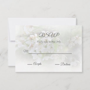 Dreamy Blossoms RSVP Card Karte