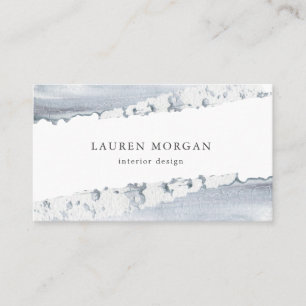 Dreamy Blue Aquarellstrich Business Card Visitenkarte