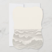 Dreamy Blue Beach Hochzeitseinladung Einladung (Rückseite)