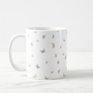Dreamy Blue & Cream Butterfells Print Kaffeetasse