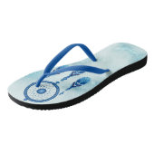Dreamy Blue Dream Catcher Badesandalen (Schrägansicht)