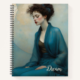 Dreamy Blue Dress 'Dream' Notizblock