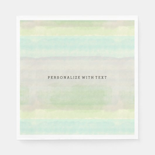 Dreamy Blue Green Watercolor Serviette (Vorderseite)