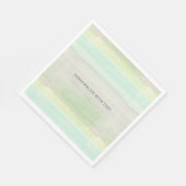 Dreamy Blue Green Watercolor Serviette (Ecke)