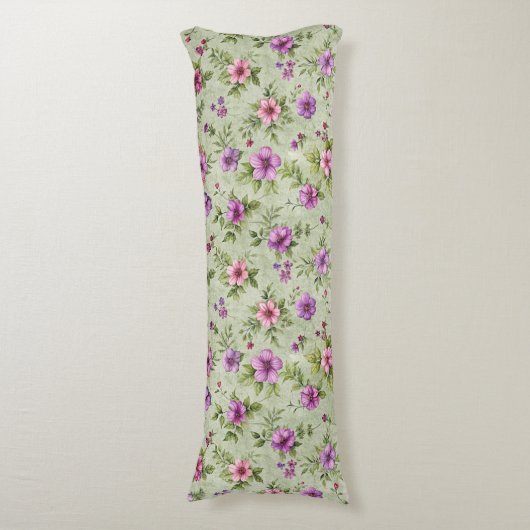 Dreamy Blue Heart Pattern Body Pillow Seitenschläferkissen (Vorderseite Vertikal)