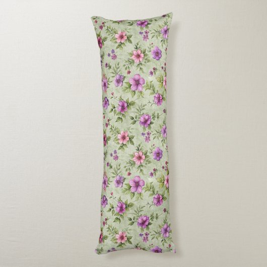 Dreamy Blue Heart Pattern Body Pillow Seitenschläferkissen (Rückseite (Vertikal))