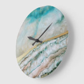 Dreamy Blue Ink Ocean  Wall Clock Große Wanduhr (Winkel)