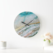 Dreamy Blue Ink Ocean  Wall Clock Große Wanduhr (Zuhause)