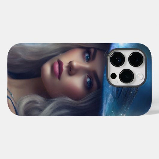Dreamy Blue Marble iPhone Case (Rückseite (Horizontal))