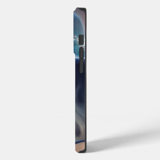 Dreamy Blue Marble iPhone Case (Rückseite / Links)