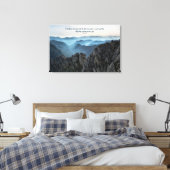 Dreamy Blue Mountains Psalms 121 Zitat Leinwanddruck (Insitu (Schlafzimmer))