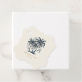 Dreamy Blue Palm Trees Geschenkanhänger (Beispiel)