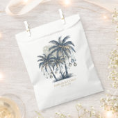 Dreamy Blue Palm Trees Geschenktütchen (Ausgeschnitten)