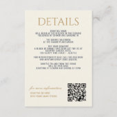 Dreamy Blue Palm Trees Wedding Begleitkarte (Vorderseite)