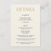 Dreamy Blue Palm Trees Wedding Begleitkarte (Vorderseite)