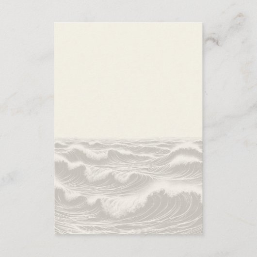 Dreamy Blue Palm Trees Wedding Begleitkarte (Rückseite)