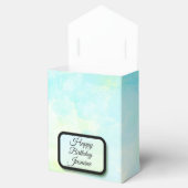 Dreamy Blue Pastel Elegante Personalisiert Geschenkschachtel (Geöffnet)