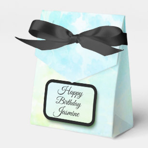 Dreamy Blue Pastel Elegante Personalisiert Geschenkschachtel