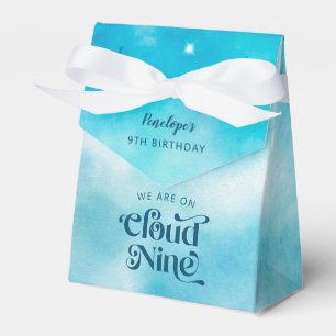 Dreamy Blue Sky Cloud 9. Geburtstag Geschenkschachtel