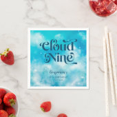 Dreamy Blue Sky Cloud Nine Birthday Party Serviette (Beispiel)