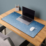 Dreamy Blue Starry Sky Desk Mat Schreibtischunterlage<br><div class="desc">A calming desk mat featuring a soft blue textured background with scattered sparkling stars. This minimalist celestial design brings a peaceful night-sky atmosphere to your workspace,  perfect for adding a touch of dreamy elegance to your desk setup.</div>