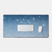 Dreamy Blue Starry Sky Desk Mat Schreibtischunterlage (Tastatur & Maus)