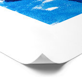 Dreamy Blue Tree Poster (Ecke)