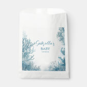 Dreamy Blue Under Sea Baby Shower Geschenktütchen (Vorderseite)