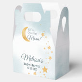 Dreamy Blue Wir sind über der Moon Boy Baby Dusche Geschenkschachtel (Geöffnet)