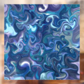 Dreamy Blue Wirbel Window Cloning Fensteraufkleber (Blatt 2)